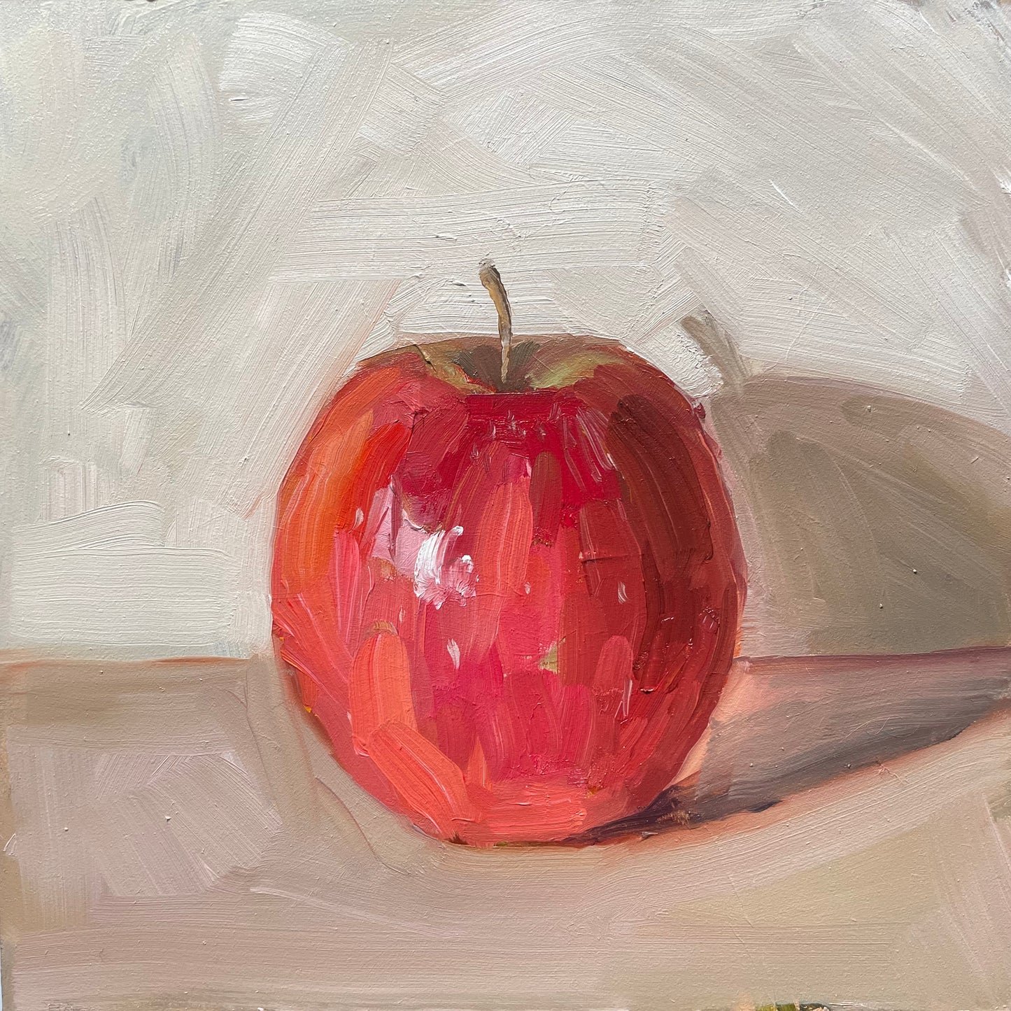Apple still life oil painting