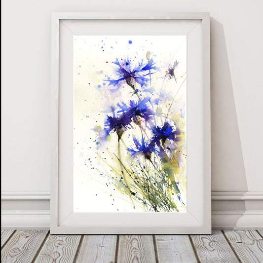 LIMITED EDITON PRINT "cornflower" - Jen Buckley Art limited edition animal art prints