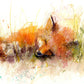 sleeping fox watercolour print limited edition