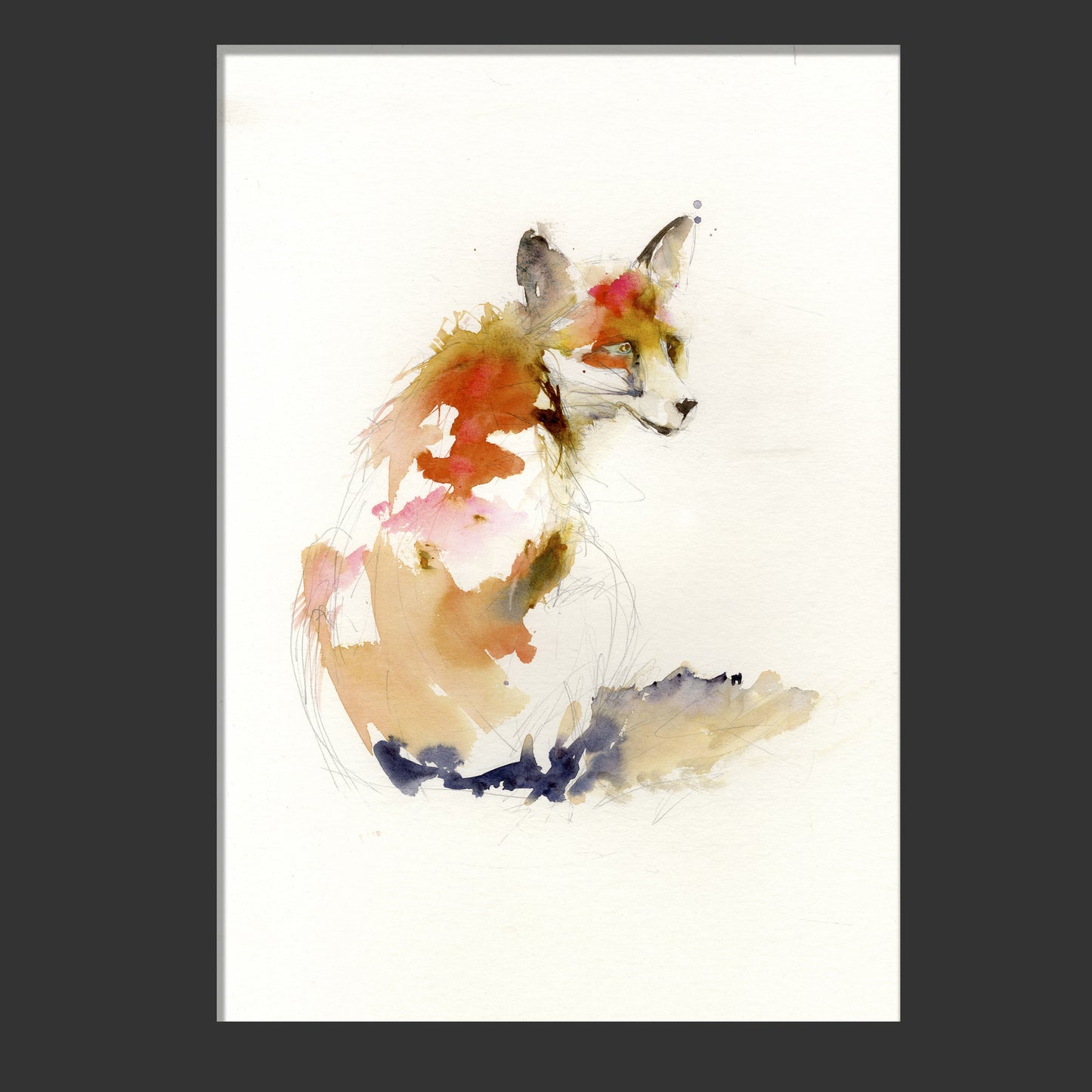 Copy of LIMITED EDITON PRINT 'sitting red fox' - Jen Buckley Art - 2