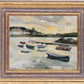 Original oil painting St Mawes harbour, Cornwall. Sunrise.
