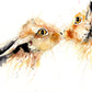 limited edition kissing hares print - Jen Buckley Art limited edition animal art prints