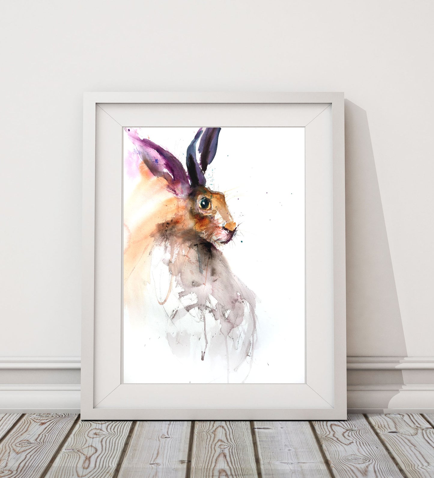 Hare limited edition art print ciglee by Jen Buckley