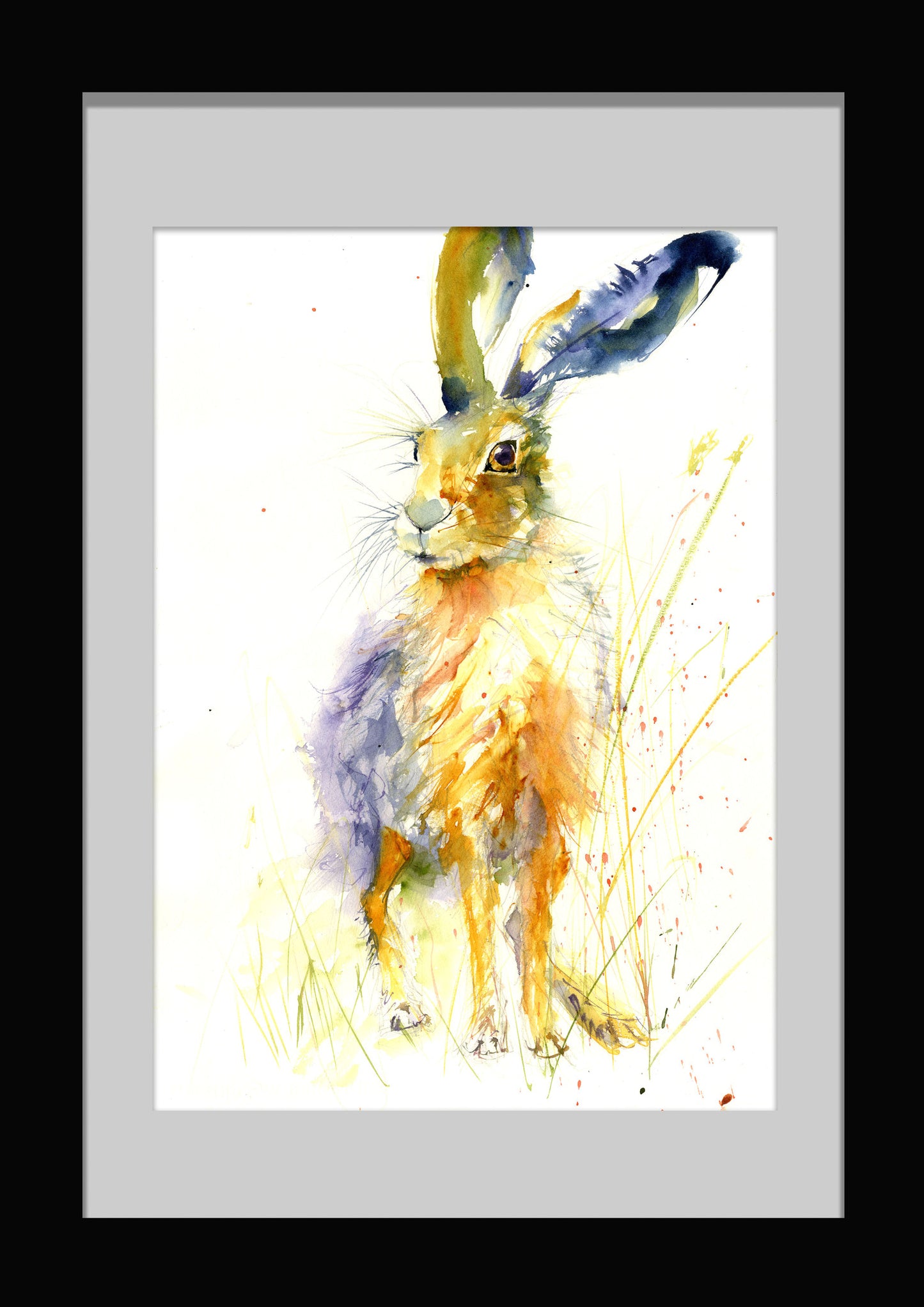imited edition hare print - Jen Buckley Art limited edition animal art prints