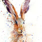 Limited edition hare print "lottie" - Jen Buckley Art limited edition animal art prints