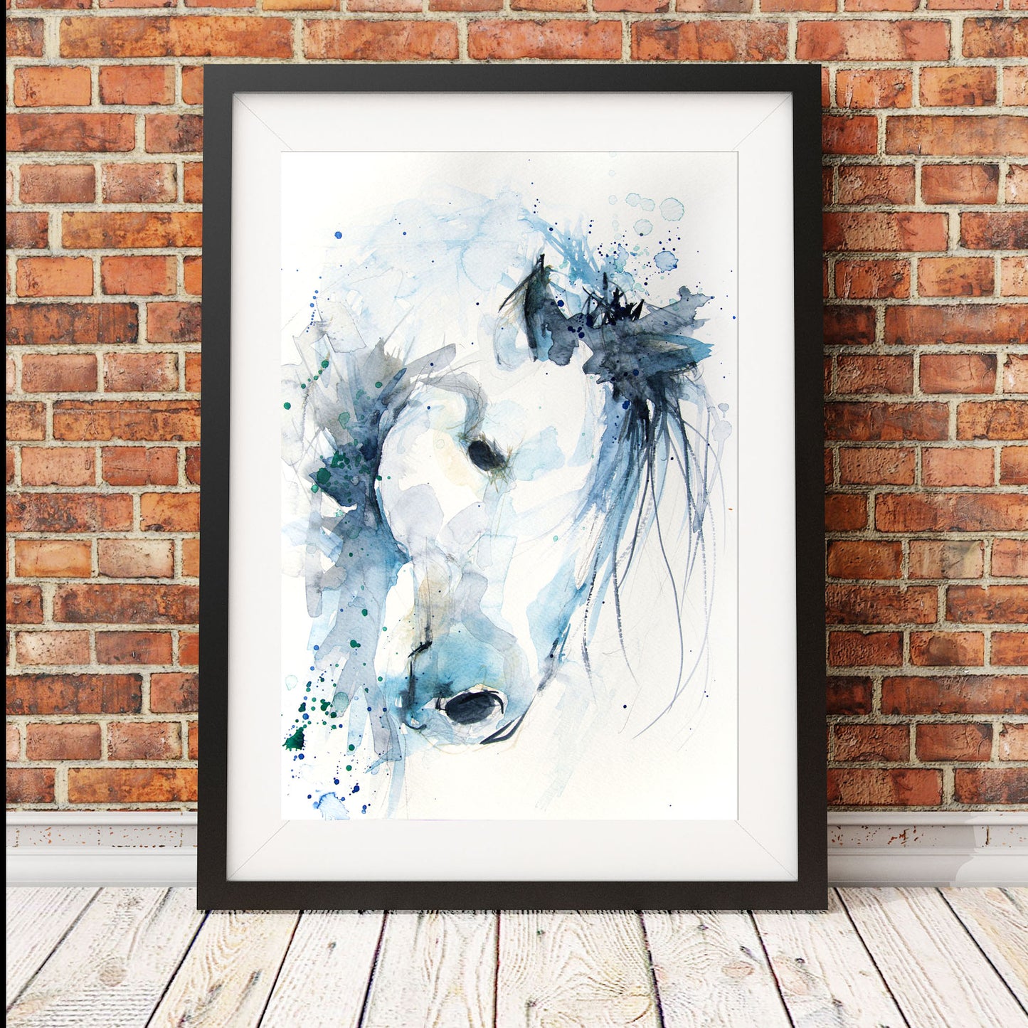 JEN BUCKLEY signed LIMITED EDITION PRINT of my original HORSE watercolour - Jen Buckley Art limited edition animal art prints