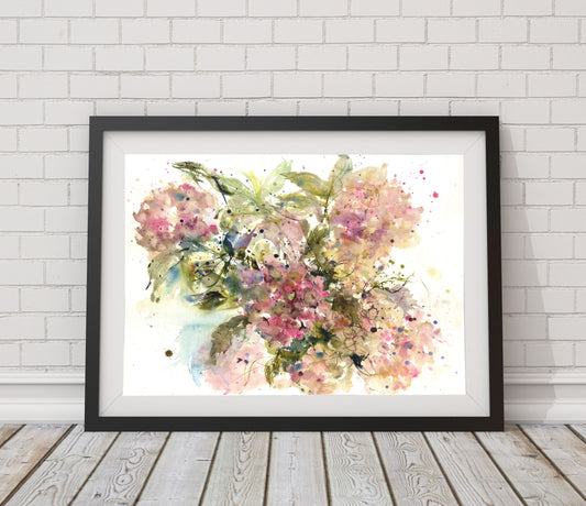 fading hydrangea print by Jen Buckley