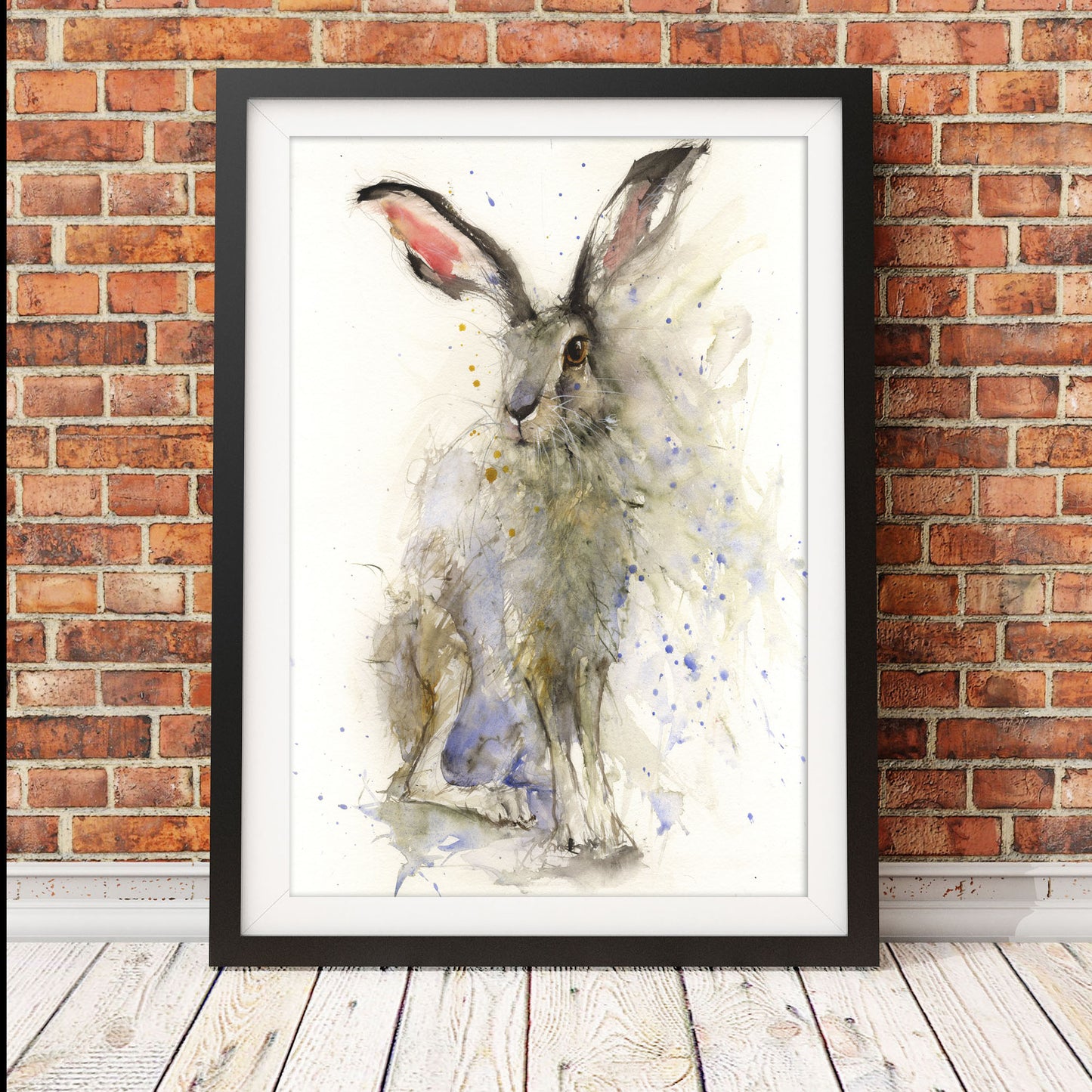 Jack limited edition hare print - Jen Buckley Art limited edition animal art prints