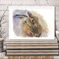 Jeremy the hare oil painting