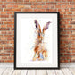 Limited edition hare print "lottie" - Jen Buckley Art limited edition animal art prints