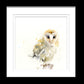 signed LIMITED EDITON PRINT barn OWL - Jen Buckley Art limited edition animal art prints