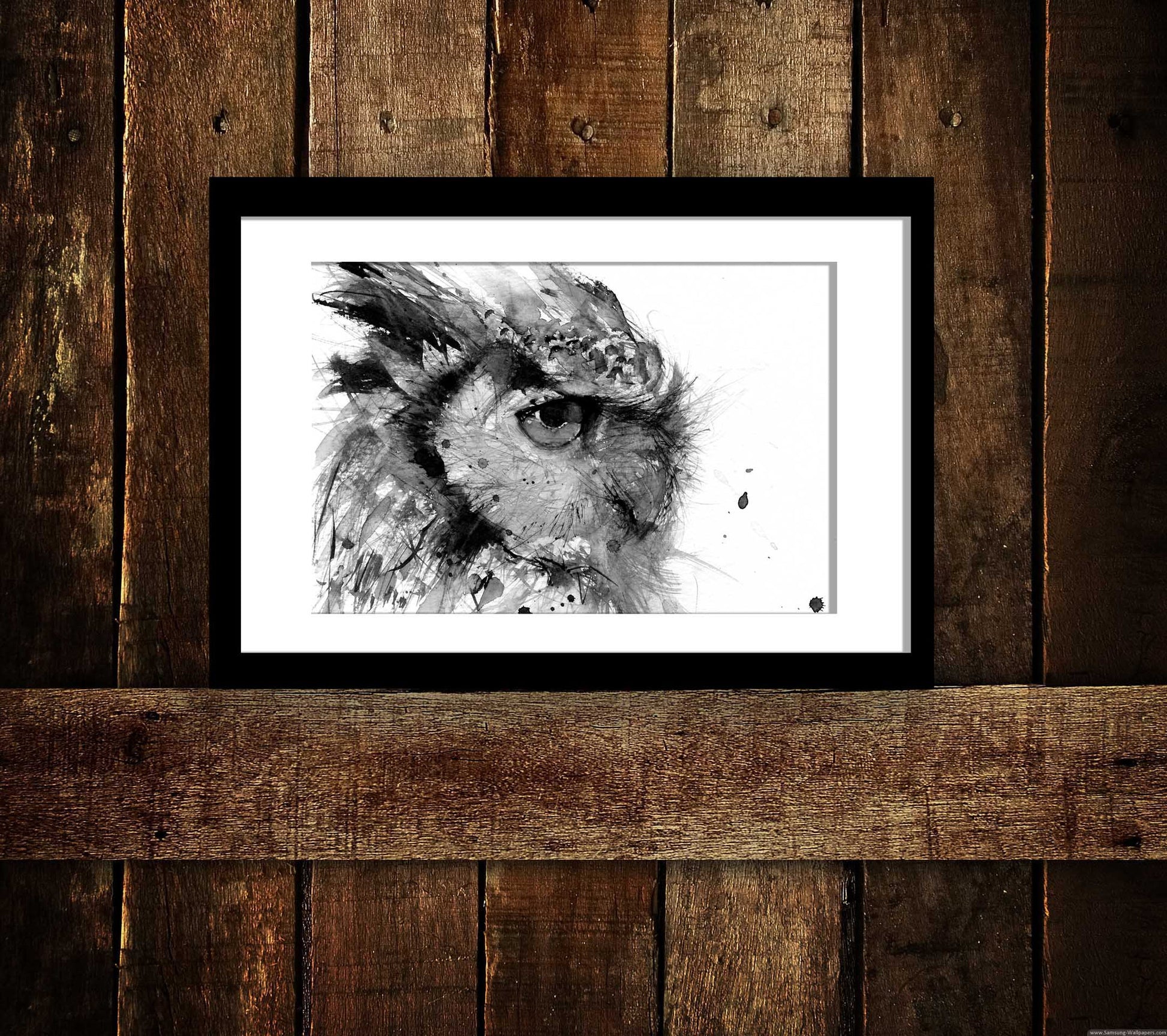 JEN BUCKLEY signed LIMITED EDITON PRINT 'Horned Owl' - Jen Buckley Art limited edition animal art prints