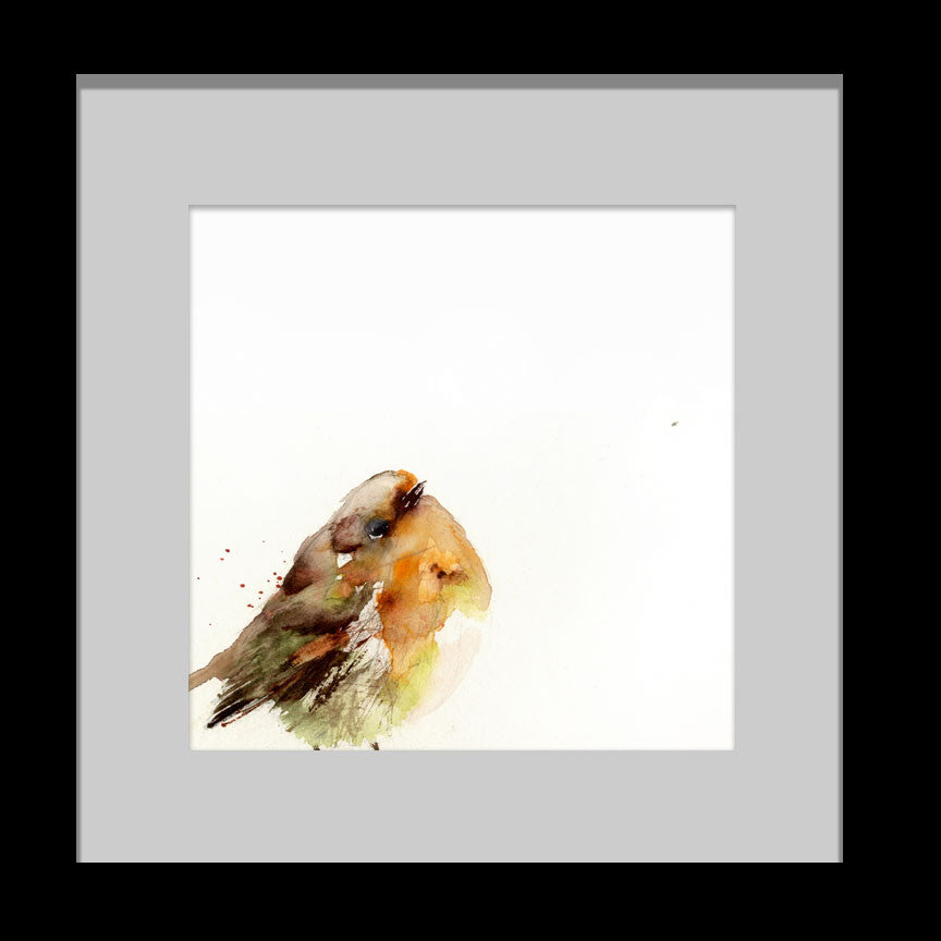 Red robin-  limited edition print - Jen Buckley Art limited edition animal art prints
