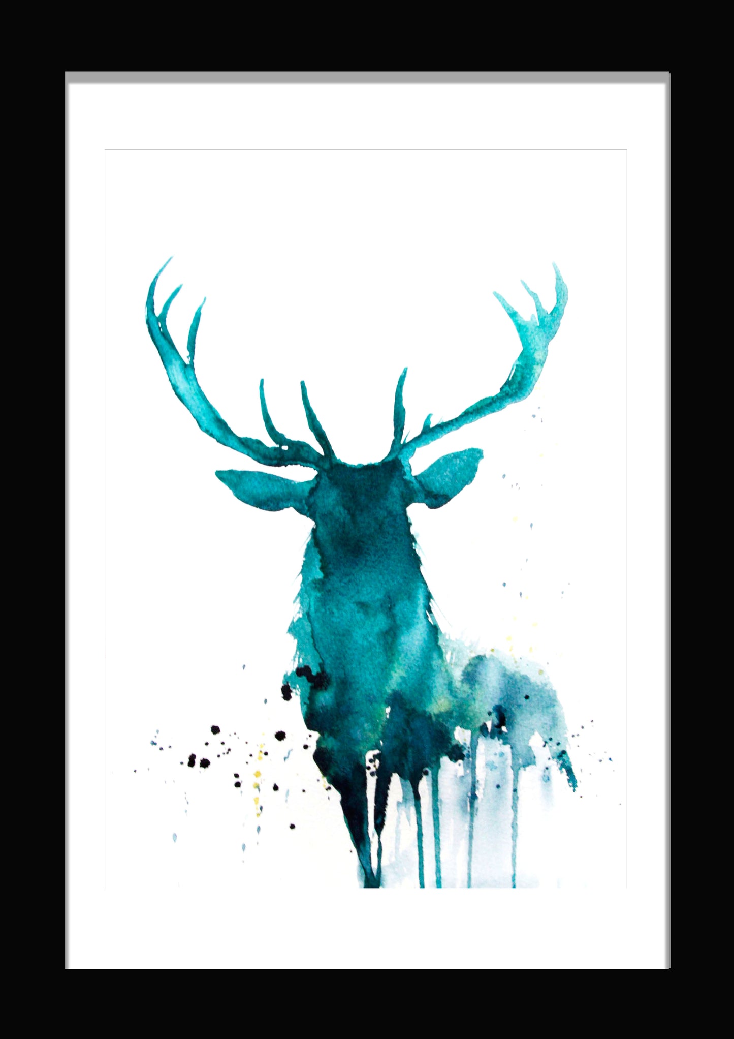 JEN BUCKLEY ART  signed PRINT of my original STAG watercolour - Jen Buckley Art limited edition animal art prints