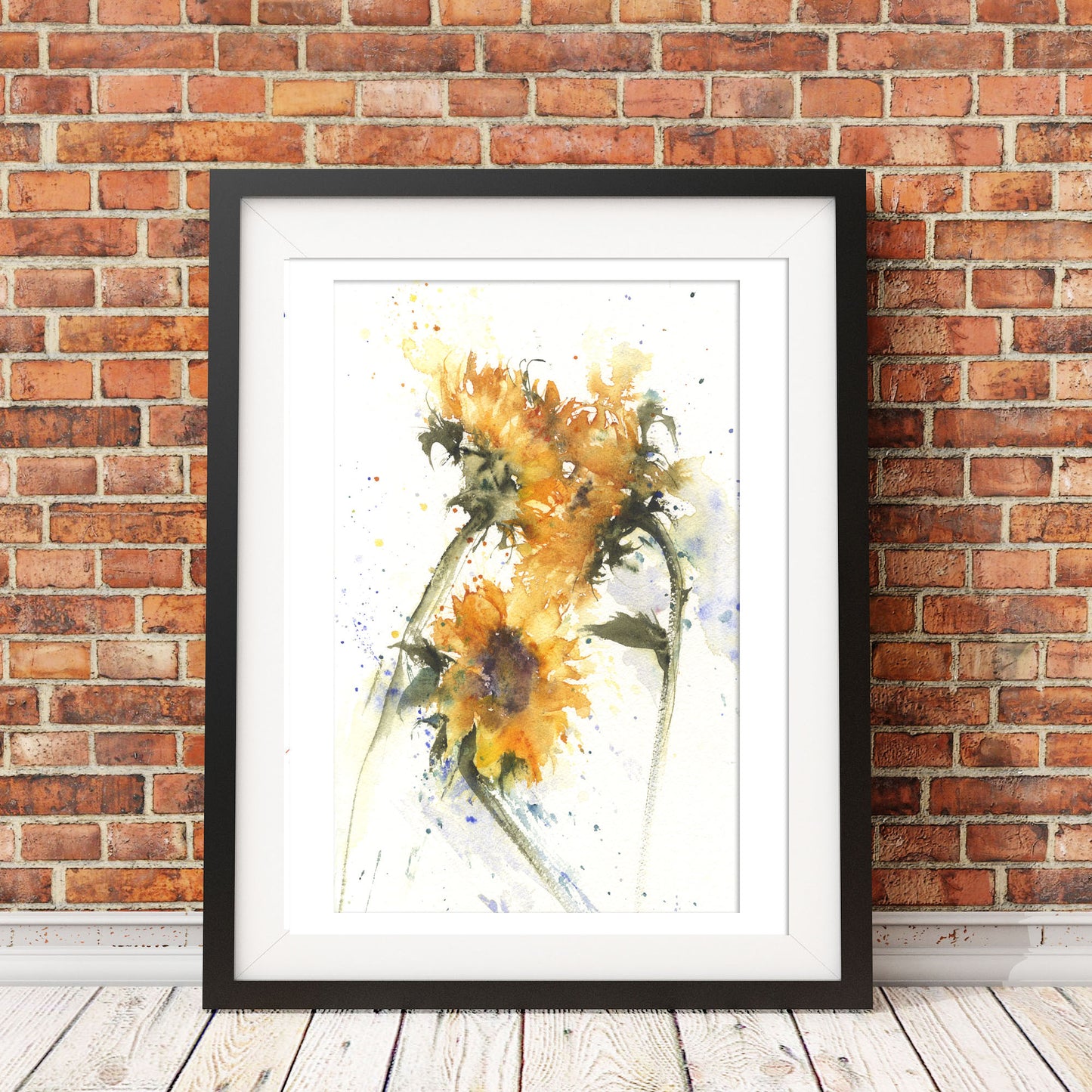 Sunflowers by Jen Buckley original watercolour painting